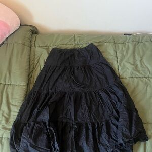 Black Tiered Skirt
